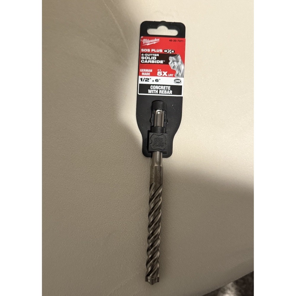 Milwaukee 48-20-8371 1/2" X 6" MX4 SDS Plus 4-Cutter Carbide Bit